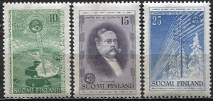 Finland; 1955: Sc. # 332-334: MH Cpl. Set