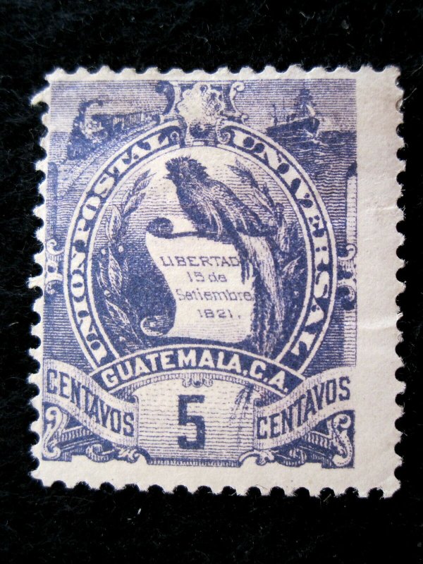 GUATEMALA - SCOTT# 33 - MH - CAT VAL $37.50 (1)