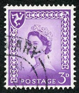 IOM SG2a 3d Deep Lilac on Chalky Paper Fine used cat from 6.50 pounds