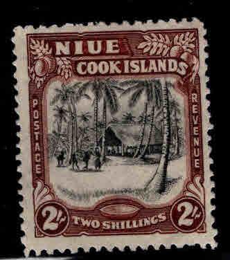 Niue Scott 84 MH* wmk 253, 1945 issue, hinge remnant in gum