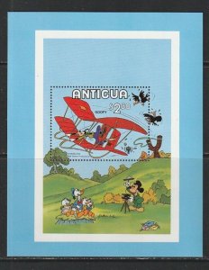 1980 Antigua - Sc 571 - MNH VF - 1 SS - Goofy & Glider