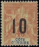 IVORY COAST   #39 MH (1)