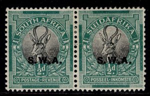 SOUTH WEST AFRICA GV SG58, ½d black & green, M MINT.