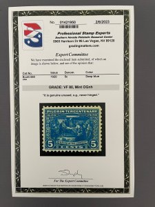 550, Signing of the Compact, Mint OGNH, VF 80, See Cert