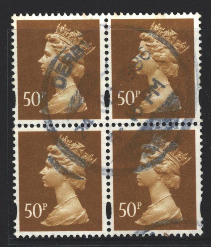 Great Britain Sc#MH233 Used Block of 4