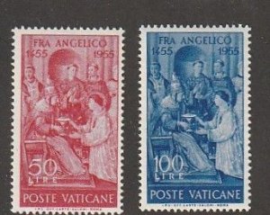 Vatican 1955  Pope Sixtus    Sc# 195-196   MNH