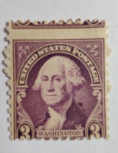 SCOTT #720 EFO SINGLE CRAZY RARE MIS-PERF MINT NEVER HINGED GEORGE WASHINGTON