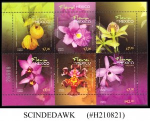 MEXICO - 2010 ORCHIDS / FLOWER - MIN. SHEET MINT NH