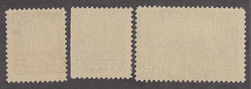 Canada #153-155 Mint