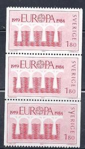 Sweden #1486 Strip of 3  (MNH) CV $2.25