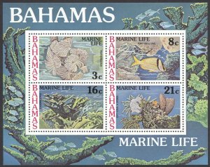 Bahamas Sc# 409a MNH Souvenir Sheet 1977 Marine Life