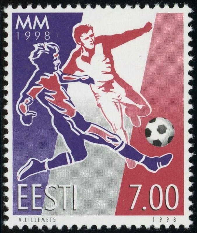 Estonia #341 World Cup Soccer Championship 7K Postage Stamp Europe 1998 Mint LH