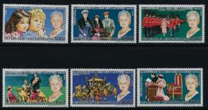 Central Africa 745-51 MNH Queen Mother 85th Birthday, Coach, Dogs