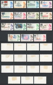 Bahamas SG273/87 QEII 1966 Set of 15 Decimal Currency Used