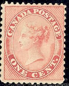 Canada #14 Mint  VF  with certificate   -   Lakeshore Phi...