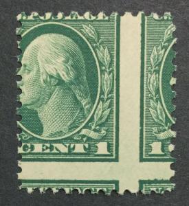 MOMEN: US #498 VAR. MISPERF FREAK MINT OG NH #27175