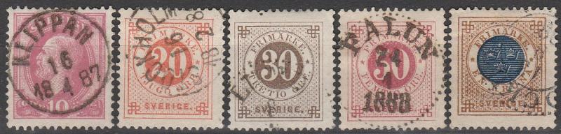 Sweden #45-9  F-VF Used CV $11.50 (A2945)