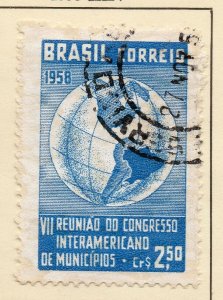 Brazil 1958 Early Issue Fine Used 2.5Cr. NW-98364