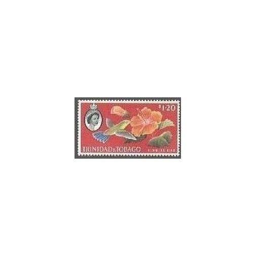 Trinidad & Tobago 101,MNH.Michel 185. Copper-rumped hummingbird,Hibiscus,1960