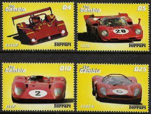 Gambia #2352-5 MNH Set - Ferrari Race Cars