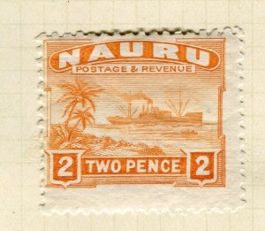 NAURU; 1924-48 early Pictorial issue Mint hinged 2d. value