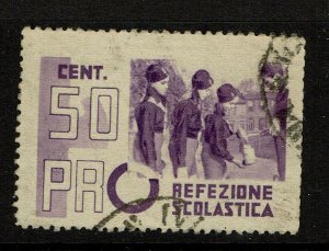 Italy 50c Refezione Scolastica Revenue Stamp Used - S15110