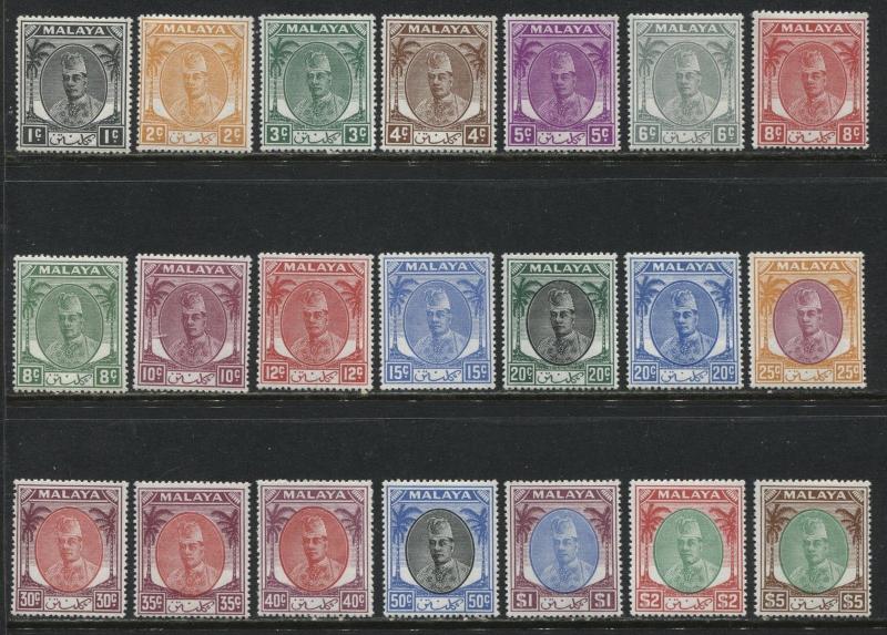 Kelantan 1951 complete set mint o.g.