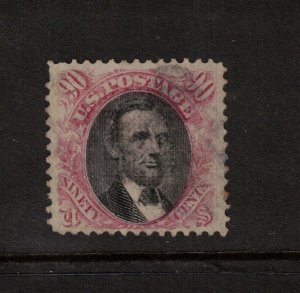 USA #122 Very Fine Used Well Centered With Light Cork Cancel