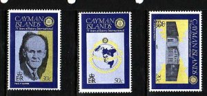 Cayman Is.-Sc#434-6- id3-unused NH set-Rotary International-1980-