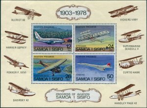 Samoa 1978 SG505 Aviation MS MNH