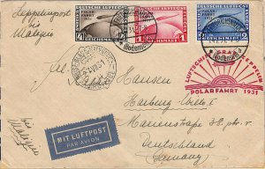 GERMANY C40-C42 1931 Germany Graf Zeppelin-Icebreaker Malyguin (72919a) 