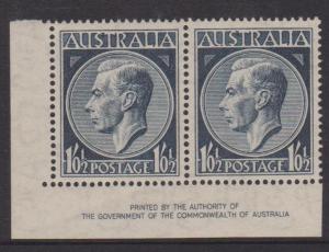 Australia Sc#247 MNH Corner Imprint Pair