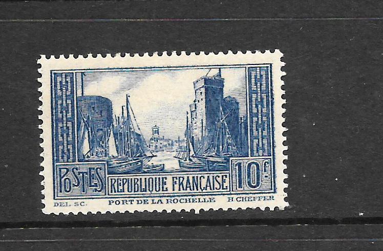 FRANCE  1929-33  10f  BLUE  MNH     SG 474a  Sc 252   