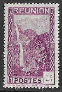 France-Reunion # 126   1c Waterfall  (1) Unused VF