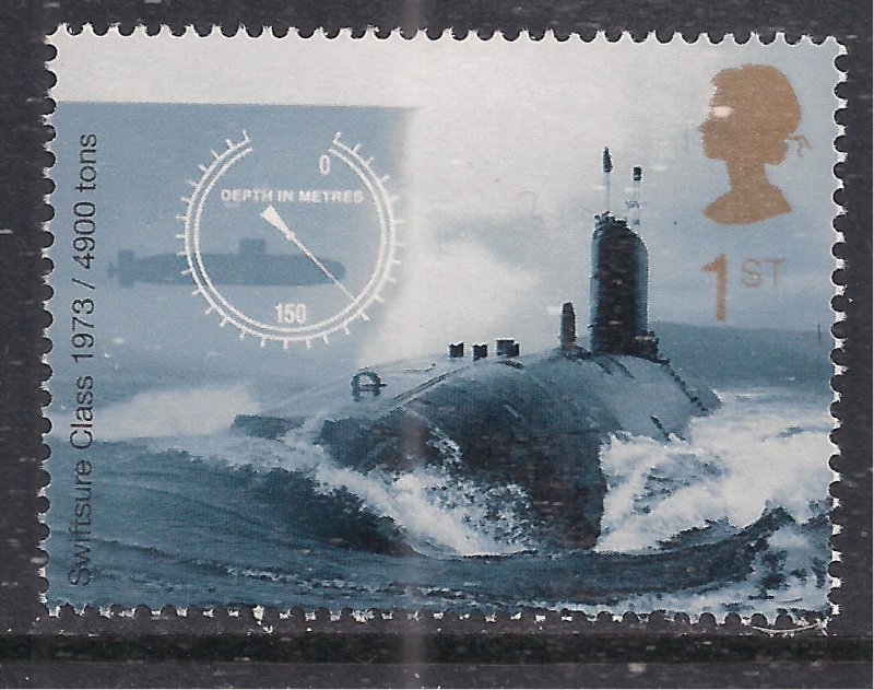 GB 2001 QE2 1st Swiftsure Submarine 1973 15 1/2 x 15 Umm SG 2203a ( K1459 )