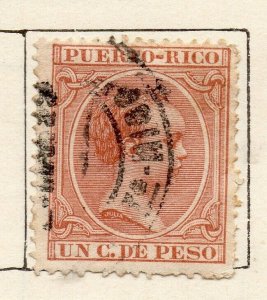 Porto Rico 1890 Early Issue Fine Used 1c. NW-116272