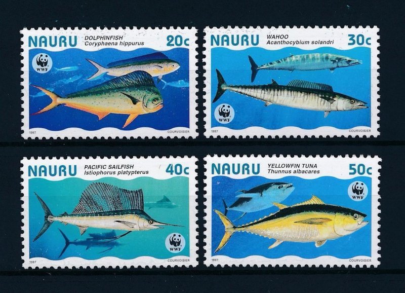 [53829] Nauru 1997 Marine life fish tuna sailfish WWF  MNH