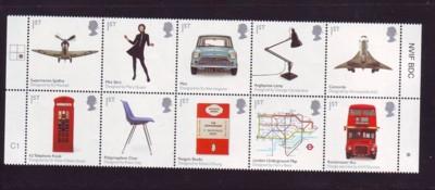 Great Britain Sc 2624a 2009 British design stamp block of 10 mint NH