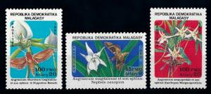 [70744] Madagascar 1985 Insects Butterflies From set MNH