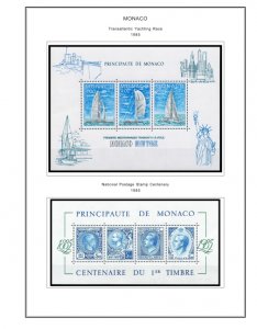 COLOR PRINTED MONACO 1885-2010 STAMP ALBUM PAGES (346 illustrated pages)