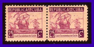 1937 - Cuba - Scott n 354 - MNH - pareja horizontal - CU- 45