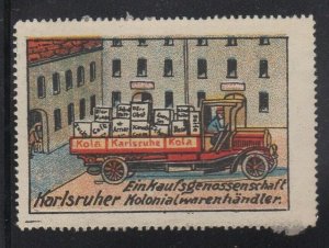 Germany - Karlsruhe Grocers Purchasing Cooperative Advertising Stamp, Truck MHOG 