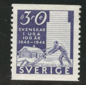 SWEDEN Scott 401 MH* 1948 coil stamp CV$0.50