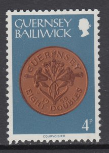 Guernsey 176 Coin on Stamp MNH VF