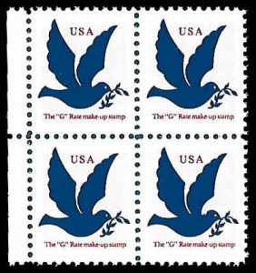 PCBstamps   US #2878 Block 12c(4x(3c))Dove, SVS, darker blue, MNH, (7)