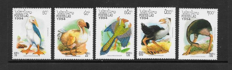 BIRDS - LAOS #1155-9 MNH