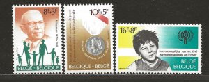 BELGIUM SC# B988-90    FVF/MNH