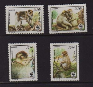 Algeria 1988 Sc 872-875 WWF set MNH