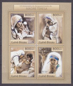 2012 Guinea-Bissau 6362-6365KL Nobel laureates / Mother Teresa 13,00 €