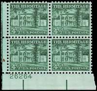 United States of America #1037 Mint Block - Sheet - 1954